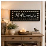 36x12' Stay A While Modern Home Decor - The Home