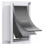 $102 Baboni Pet Door for Wall,3-Flap,Steel Frame a