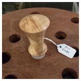 Hand-Turned Figured Box Elder Wooden Wine Bottle