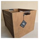 24' Rustic Slatted Wooden Storage Crate