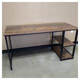 55' Computer Desk| Office Desk| 2 Storage Shelves