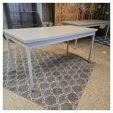 Modern Light Gray Rectangular Work Desk