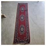 Traditional Red Persian-Style Hallway Runner Rug