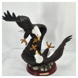 'The American Eagle' Double Bald Eagle Figurine on