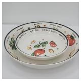 Set of 2 Title: Hand-Painted Italian-Inspired