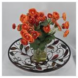 Decorative Wrought Iron Scrollwork Bowl