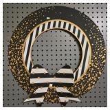 Metal Black, White, and Gold Speckled
