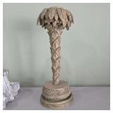 Heavy  Decorative Carved Wooden Palm Tree