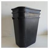 Heavy-Duty Plastic Rectangular Wastebasket