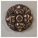 Ornate Tuscan-Style Floral Rosette Wall
