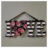 Decorative 'LOVE' Wooden Wall Hanging Sign -