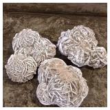 Set of 4 Natural Desert Rose Gypsum Rosette
