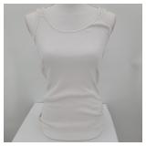 Women's Garage Tank in White/Lace Large