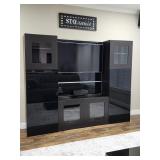 Modern Black Entertainment Center