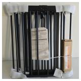 Black Metal Safety Gate for Baby or Pets