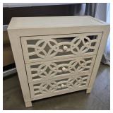 3-Drawer Mirrored Decorative Chest / Nightstand