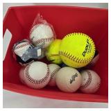 Lot of Baseballs, Softballs