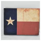 Rustic Distressed Texas Flag Canvas Wall Art