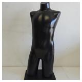 Male Black Torso Mannequin Display Form with Stand