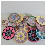 Set of Assorted Handcrafted Star-Patterned