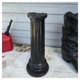 Classic Black Fluted Pedestal  Stand