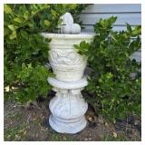 36' Cast Stone Garden Urn on Pedestal Base