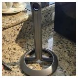 Modern Brushed Metal Countertop Paper Towel Holder
