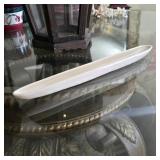 Caravelle Long White Ceramic Serving Dish