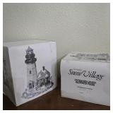 Dept 56 Snow Village Glenhaven House & Lighthouse