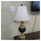 Traditional Urn Style Table Lamp with Fabric Shade