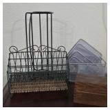 Black Wire Organizer & Office Lot