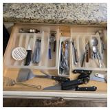 Assorted Flatware & Utensils with Drawer Organizer