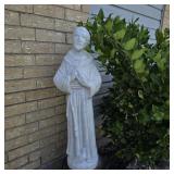 34' St. Francis of Assisi Cast Stone Garden Statue