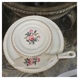 Harker Pottery 22K Gold Rose Serving Set 8 piece