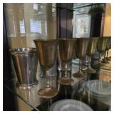 Vintage EPNS Silverplate Goblets & Julep Cup
