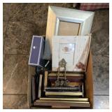 Assorted Tabletop & Wall Picture Frames in Box