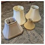 Assorted Cream & Neutral Table Lamp Shades Lot