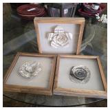 Set of 3 Framed Botanical & Bird Art Prints