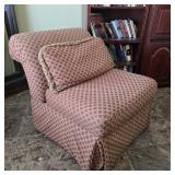 Traditional Armchair with Lumbar Pillow