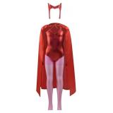 Medium Costume Scarlet Witch Cosplay Halloween Dre