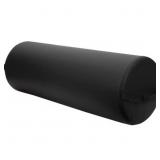 ForPro Jumbo Full Round Bolster Pillow, Black