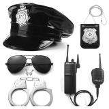 Police Costume Accessories, Adjustable Cop Hat for