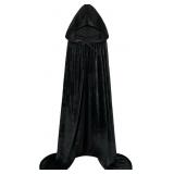 Large Hooded Cloak Velvet Cape with Hood Halloween