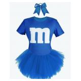 Large Letter M Halloween Costumes T-Shirt Tutu 5 L