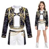 3 Piece Halloween Costume for Girls, Pop Idol Sing