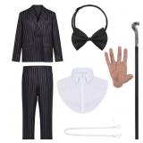 Halloween Cosplay Costume Set - 1920s Black &