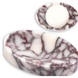 Stone Marble Soap Dish - Oval Decorative Soap Bar