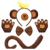 5 Pcs Monkey Costume Set for Adult