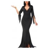 Small Halloween Womens Costume V-Neck Bodycon Maxi