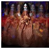 Scary Halloween Decorations Outdoor, 45' Hanging S